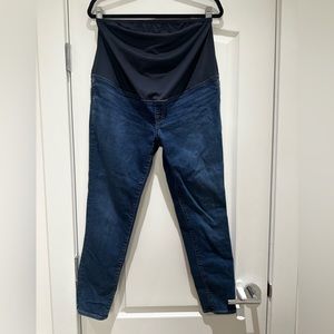 Madewell Maternity Over-the-Belly Skinny Jeans in Coronet Wash Sz 30